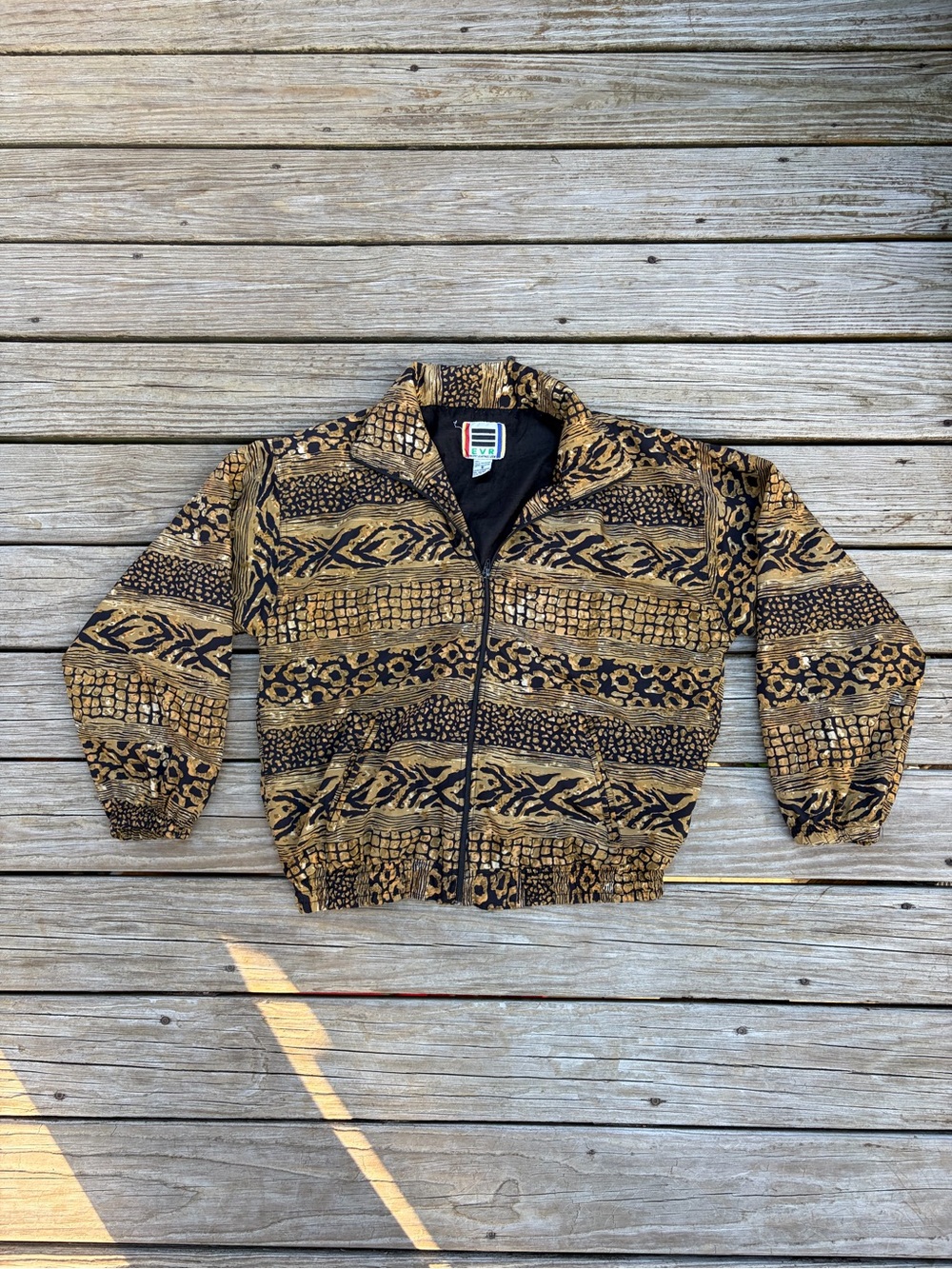 Vintage EVR Bomber Lightweight Track Zip-Up Jacket